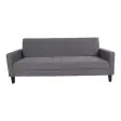 House Nordic Milton sovesofa i gråt stof med mørke træben